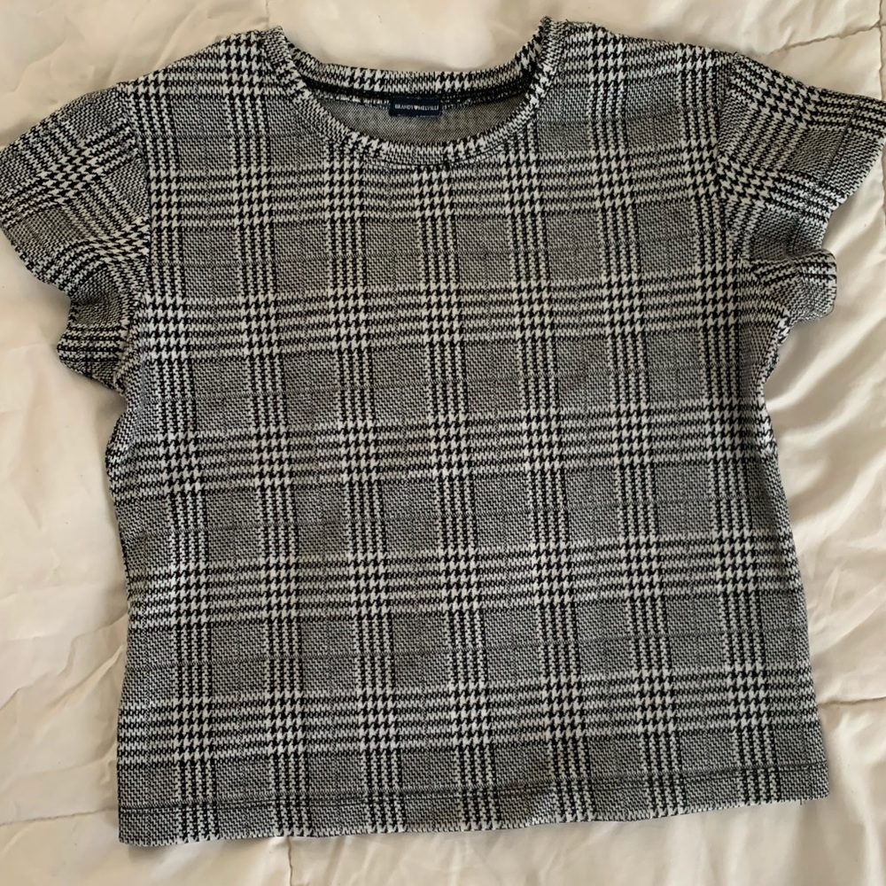 “Clueless” Black and White Top